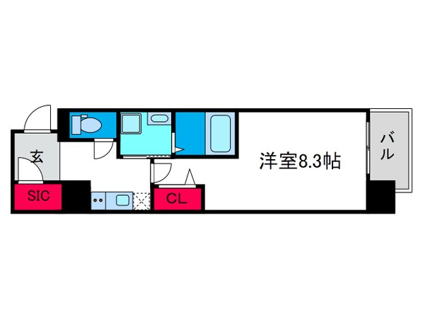 アスリート本町リバーウエストの物件間取画像